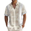 Camisa Masculina casual de botões Manga Curta