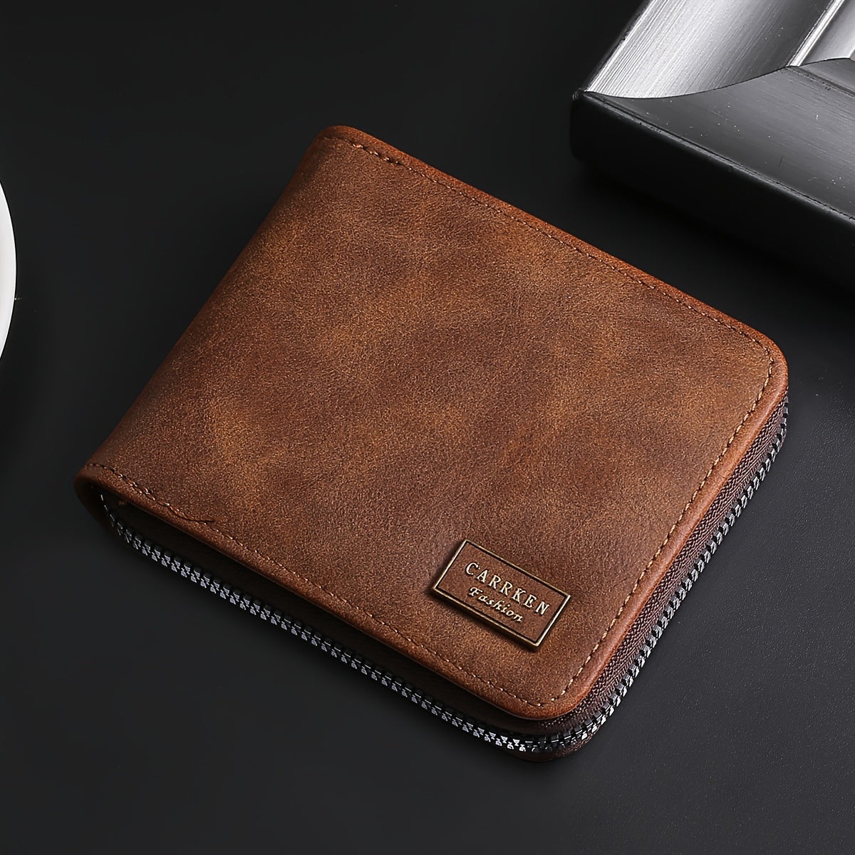 Men’s Compact Zip Wallet – Sleek. Secure. Pocket-Ready.