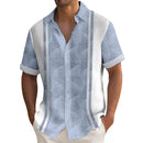 Camisa Masculina casual de botões Manga Curta