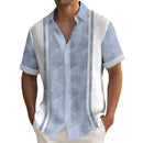 Camisa Masculina casual de botões Manga Curta