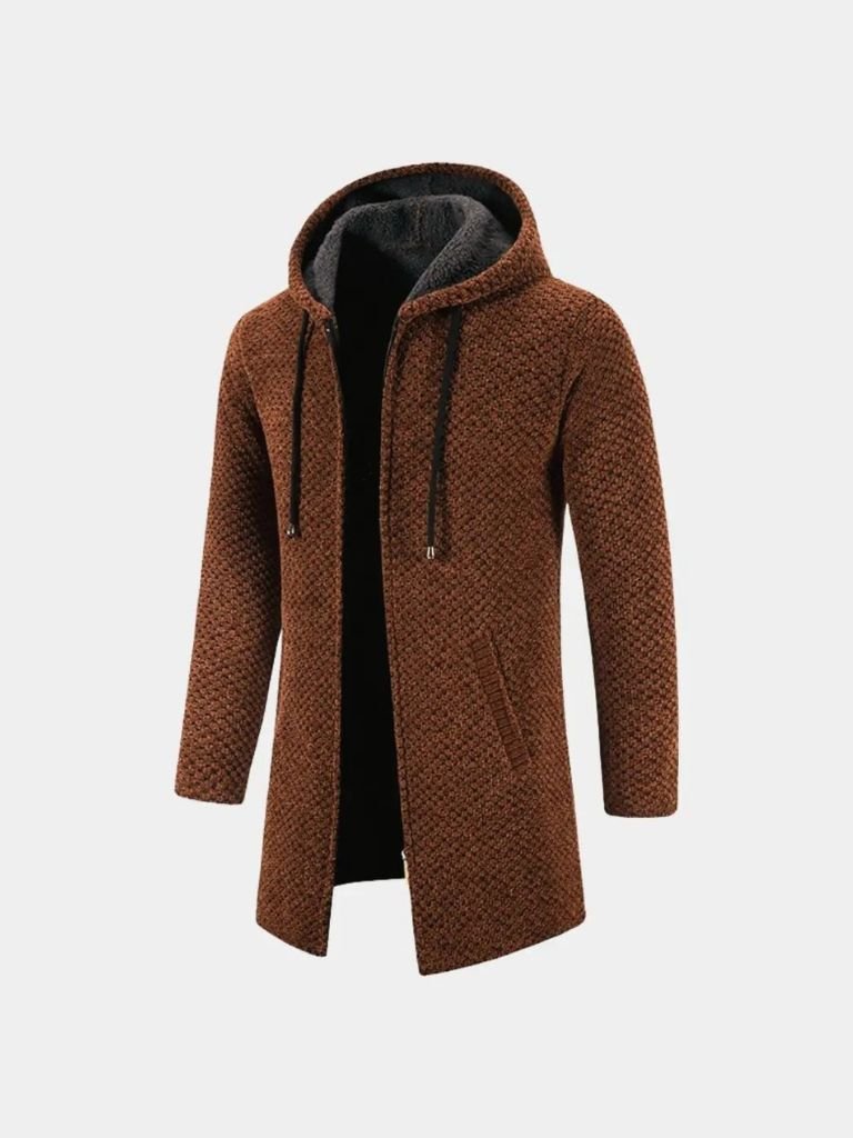 Lugano Knitted Hooded Winter Coat - Fayymont Co