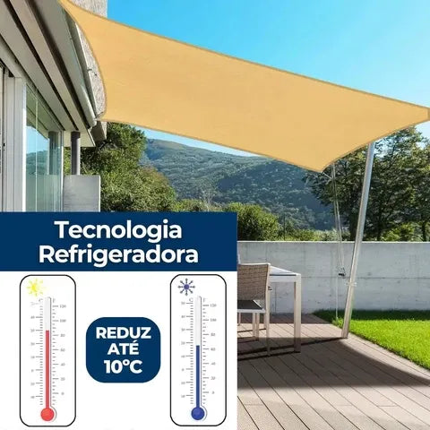 Toldo Portátil Impermeável para Varanda e Carros