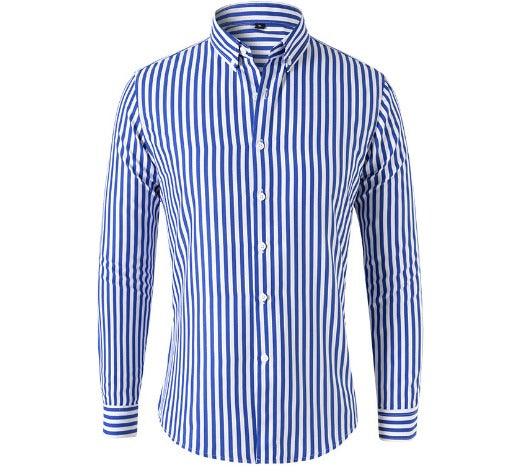 Men's Striped Shirt Cotton