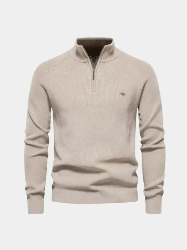 Elegant Quarter Zip Sweater - Fayymont Co