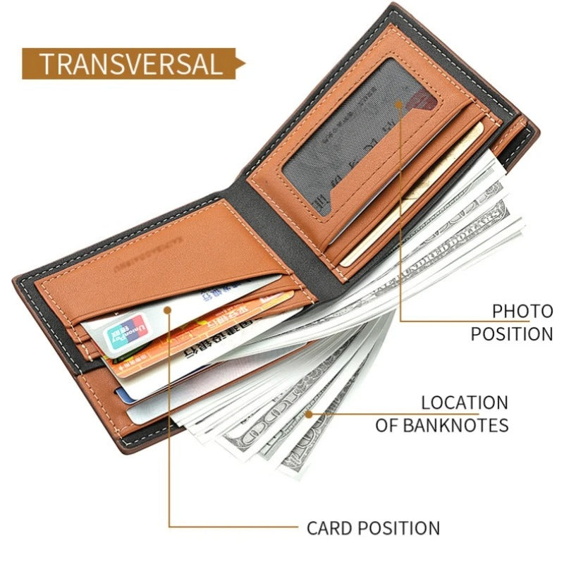 Striped Bifold Wallet – Menelites Edition