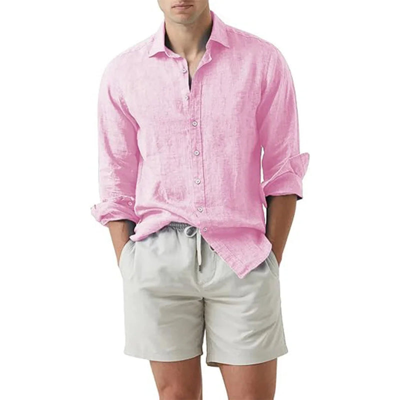 Camisa de Linho Masculina Social - Lorenzo Coastal