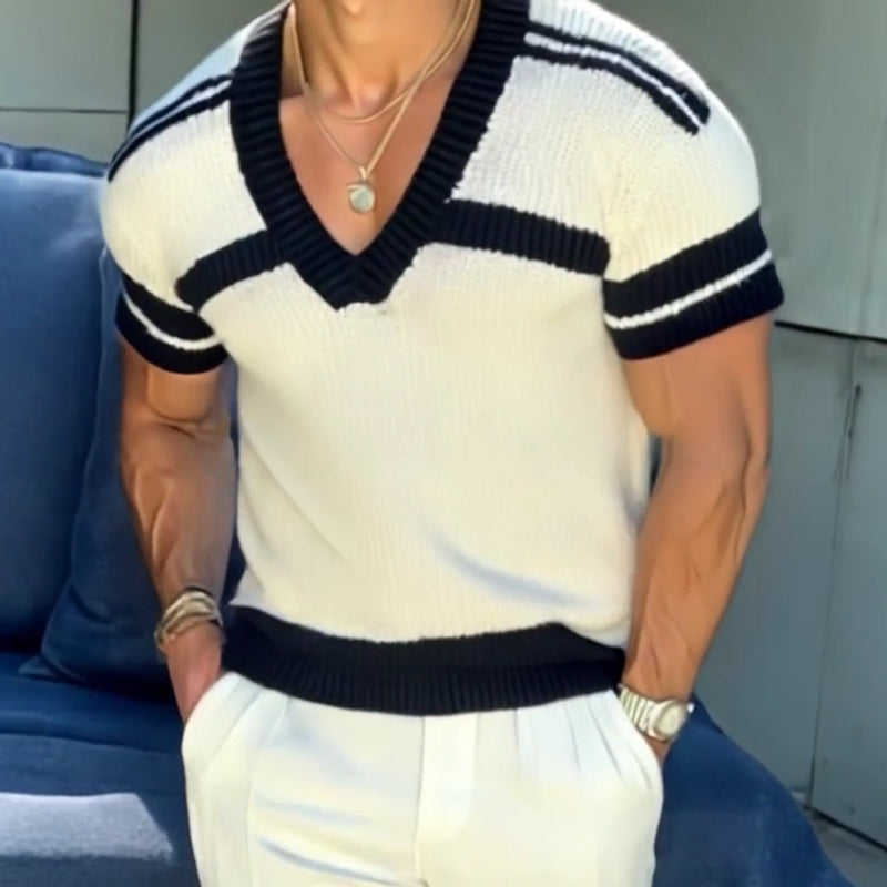 Harrow Jacquard V-Neck