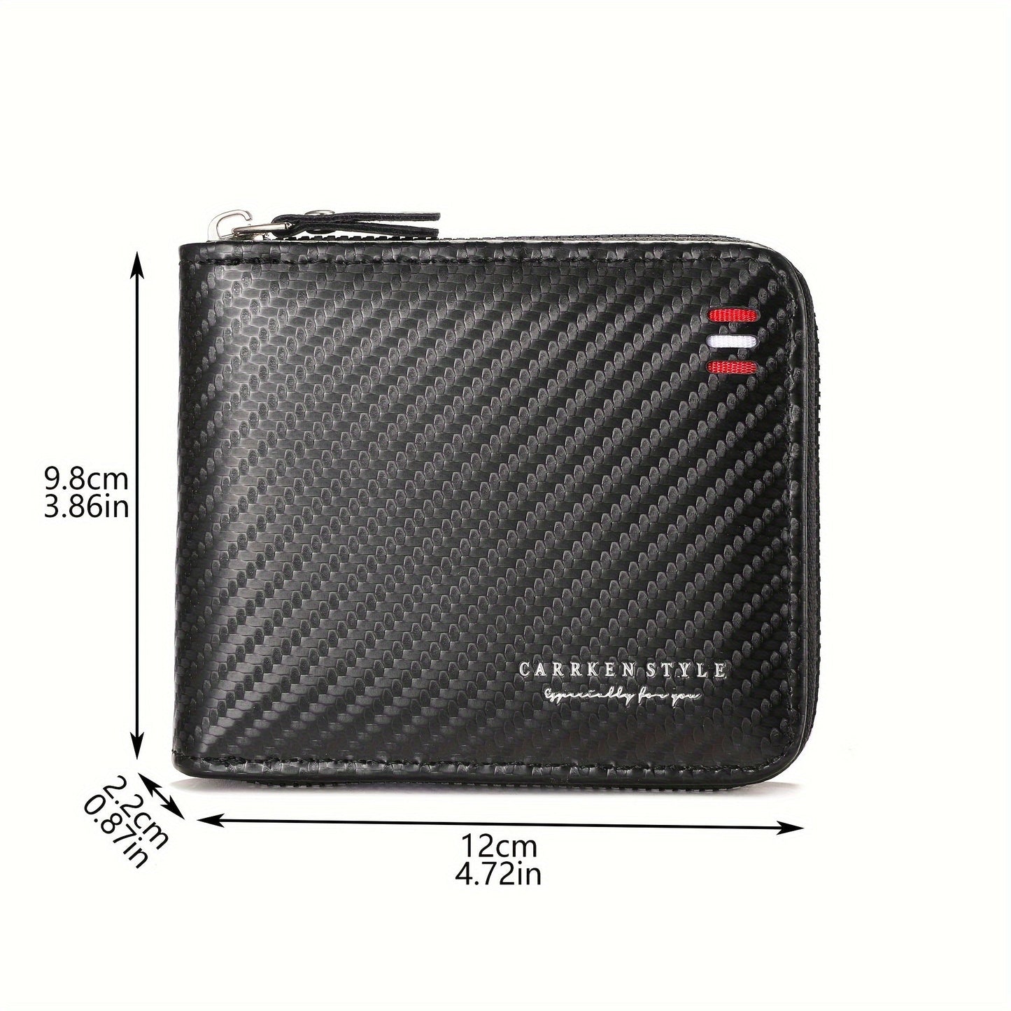 Carbon Fiber PU Leather Wallet – Sleek. Secure. Everyday-Ready