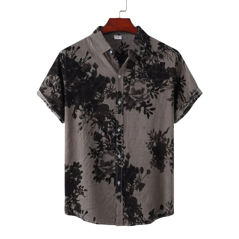 Portofino Linen Print Shirt