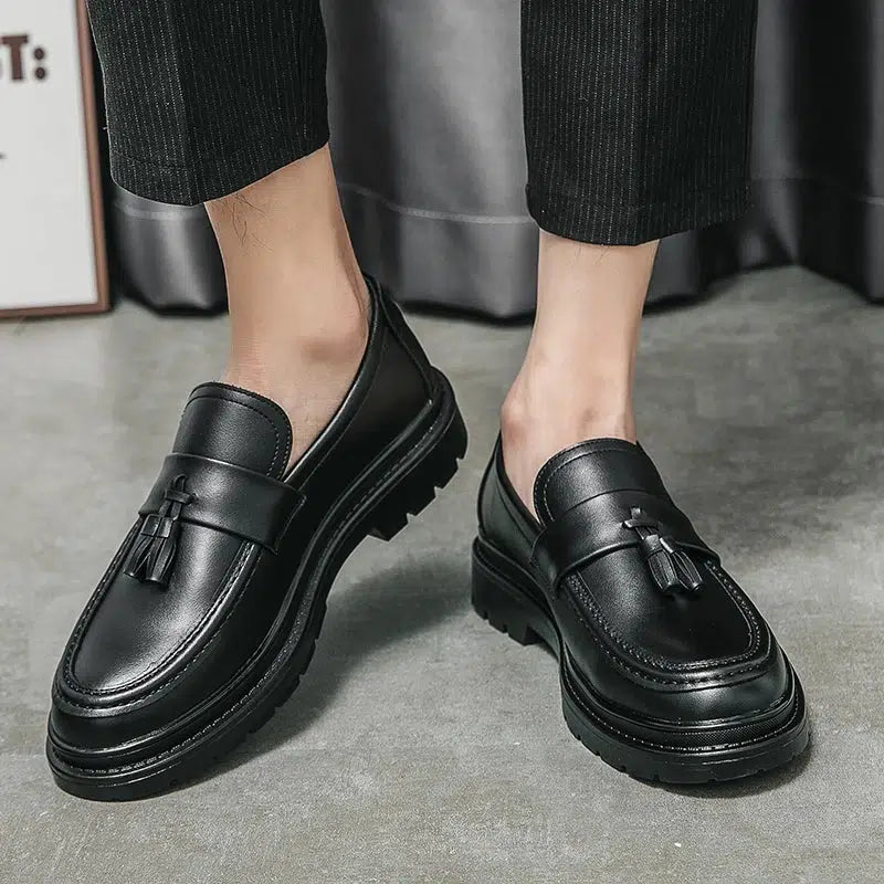 Black loafers