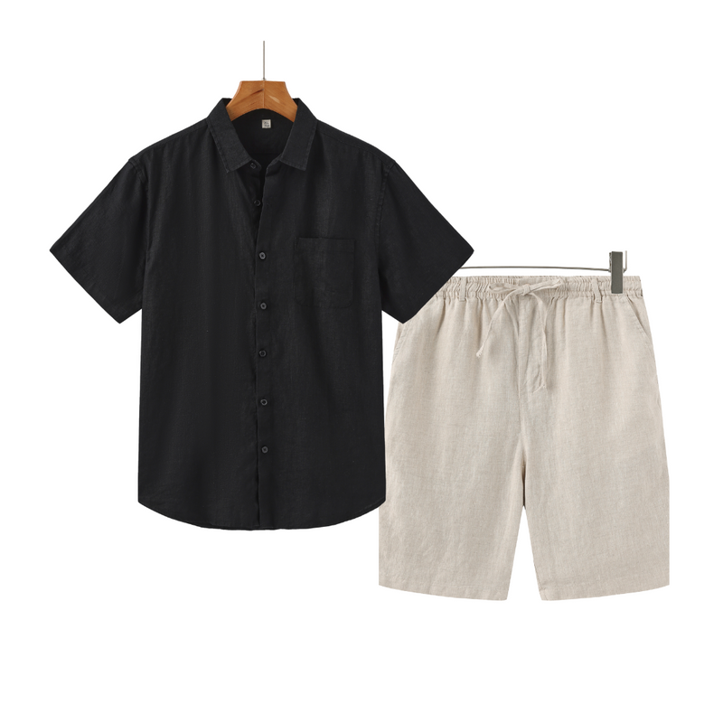 Conjunto de Linho Verazzio | Short e Camisa