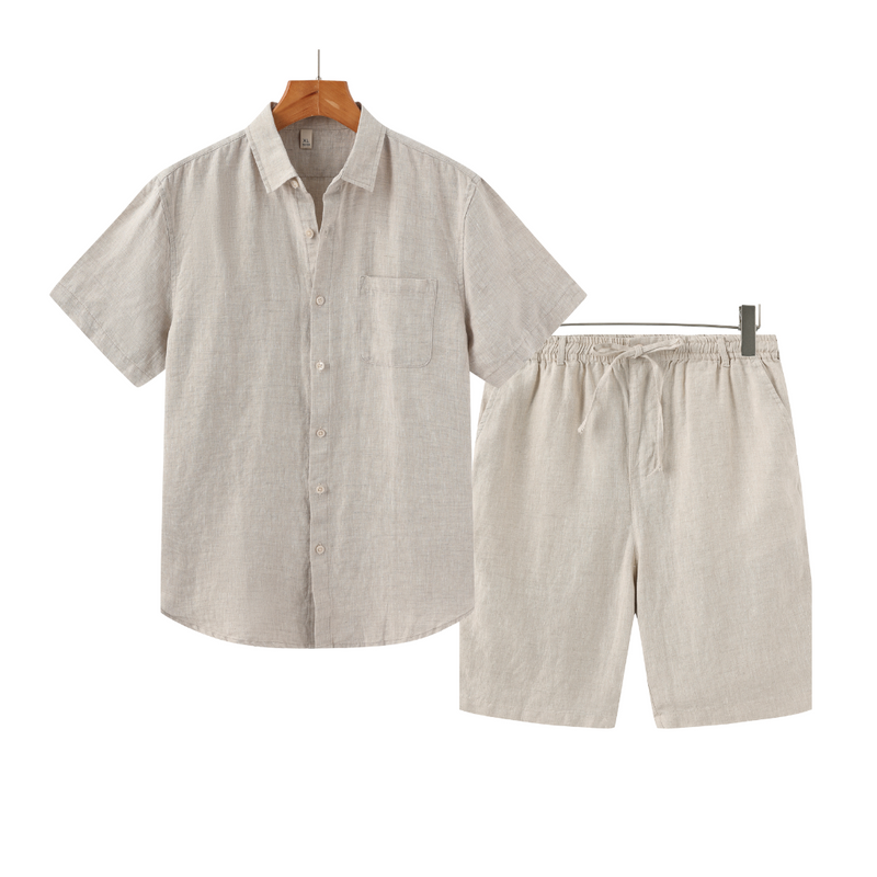 Conjunto de Linho Verazzio | Short e Camisa
