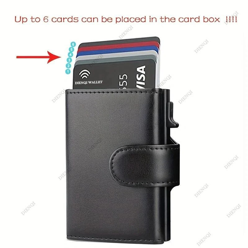 RFID blocking minimalist wallet for men