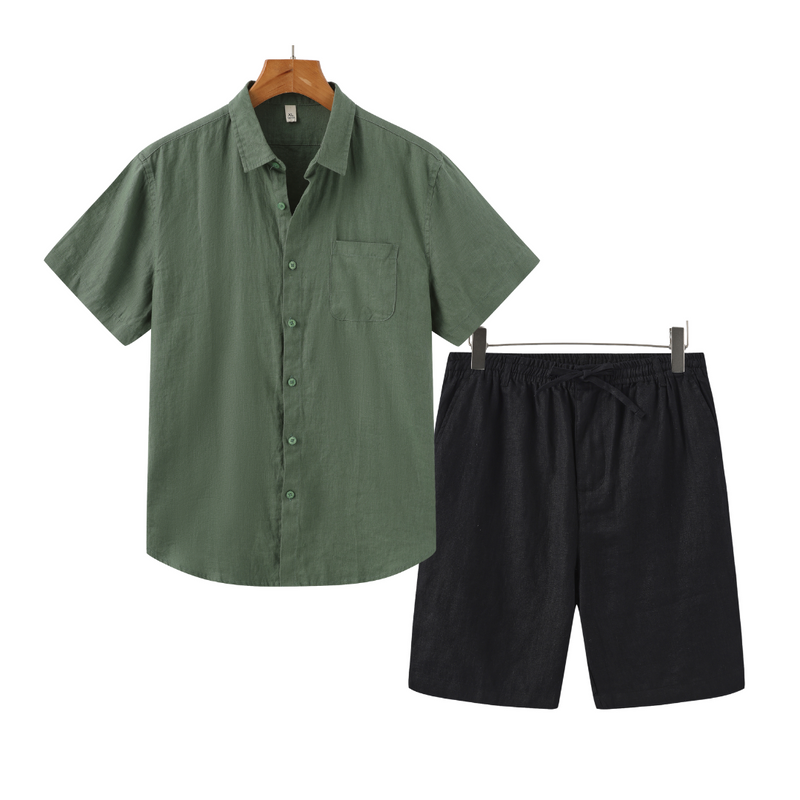 Conjunto de Linho Verazzio | Short e Camisa