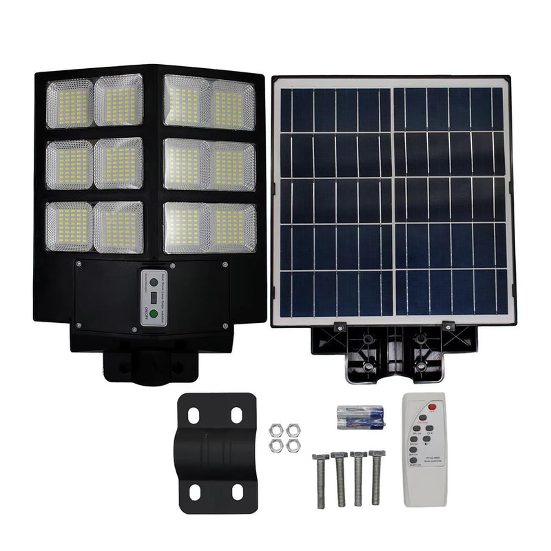 Luminária LED Solar Brilho Novo - Para Chácaras, Quintal, Comércio e Ruas