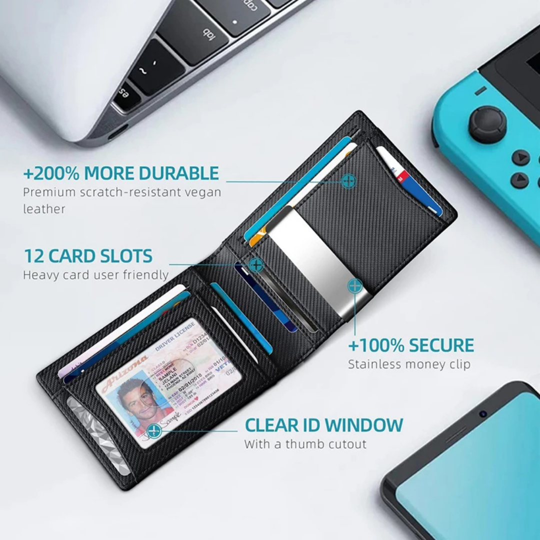 CarbonVault™ Duo Wallet – Savile Edition