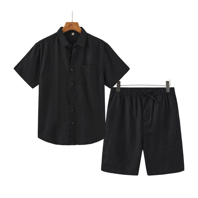 Conjunto de Linho Verazzio | Short e Camisa