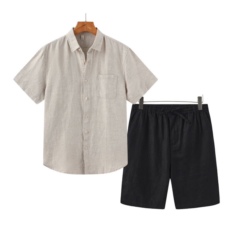 Conjunto de Linho Verazzio | Short e Camisa
