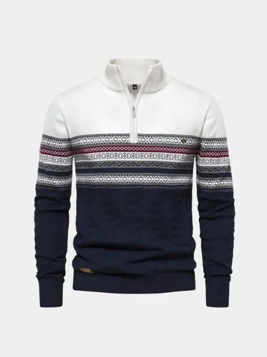 Half Zip Knit Pullover Sweater - Fayymont Co