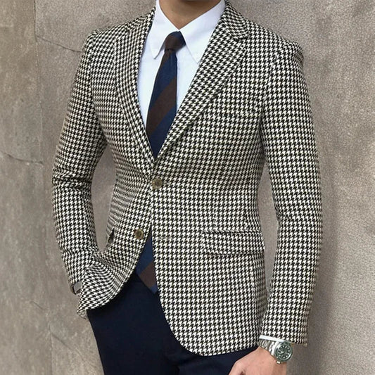 Houndstooth Heritage Blazer — Tailored Fit