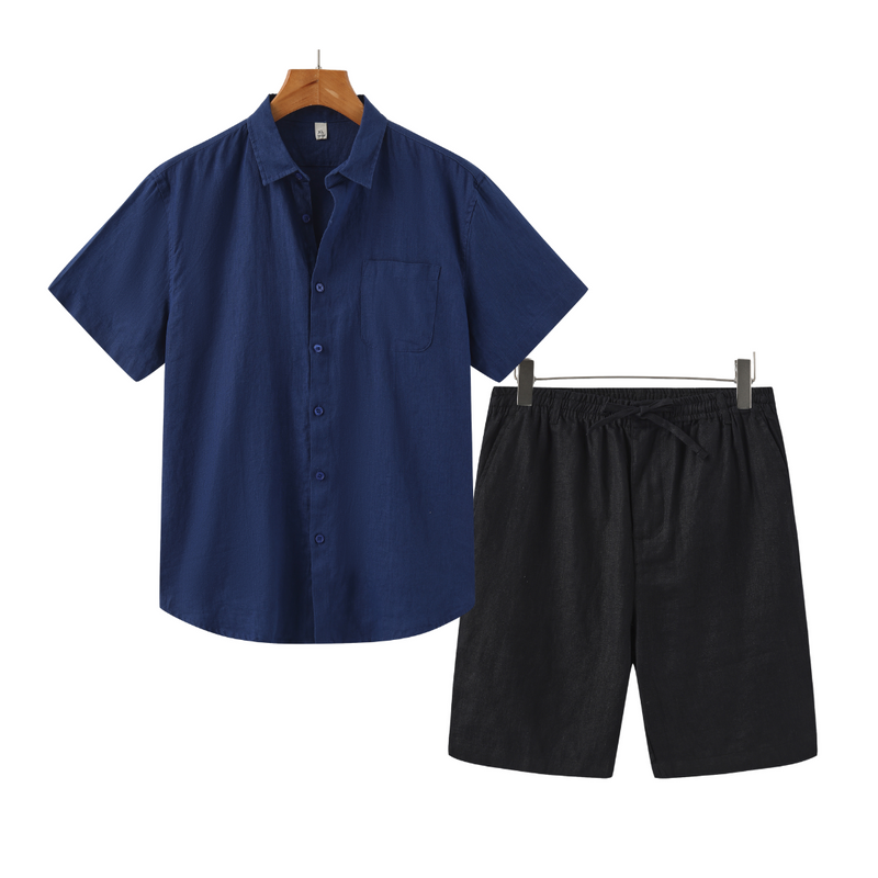 Conjunto de Linho Verazzio | Short e Camisa