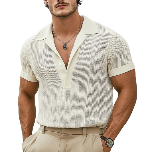 Oxford Breeze Knit V-Neck