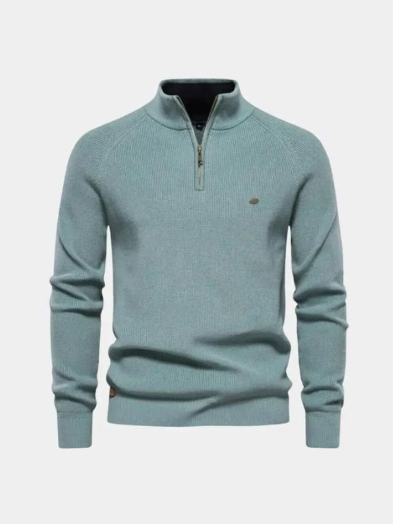 Elegant Quarter Zip Sweater - Fayymont Co