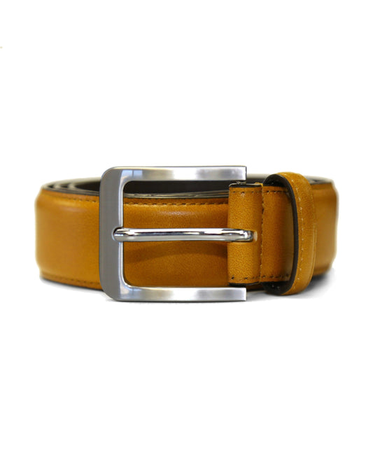 Solid Leather Belt - Light Brown