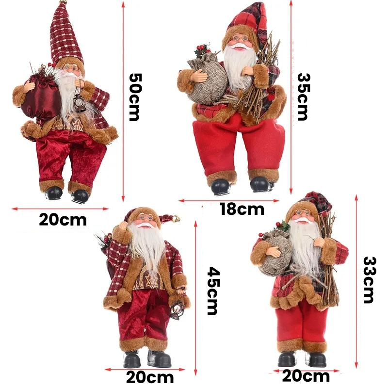 Boneco Papai Noel Decorativo 30cm