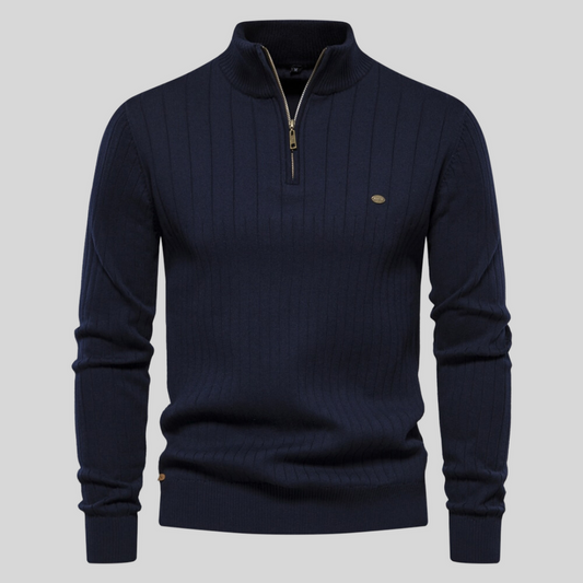 High-Collar Half-Zip