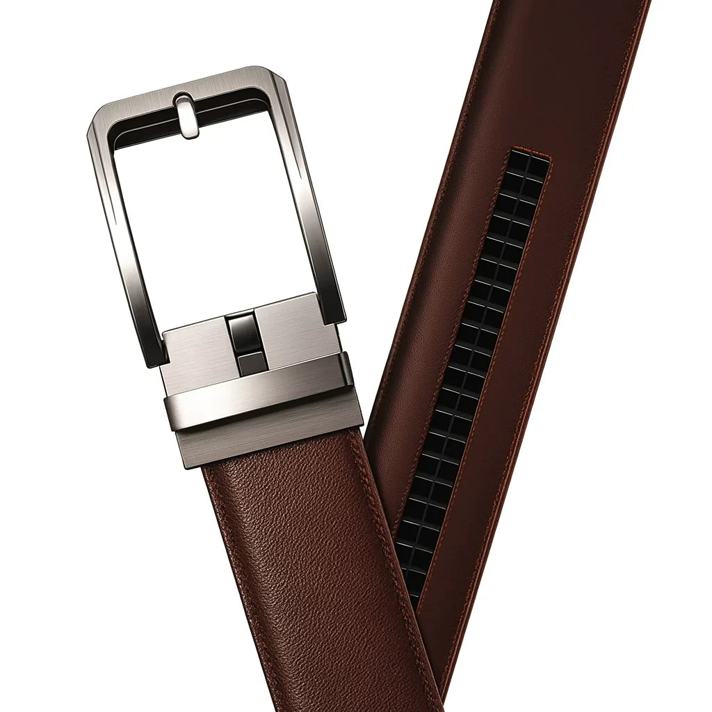 AutoFit Belt™ Executive Elite Gift Set – Self-Locking Buckle + 2 Luxury Straps + Card Holder + Premium Box | 50% Off