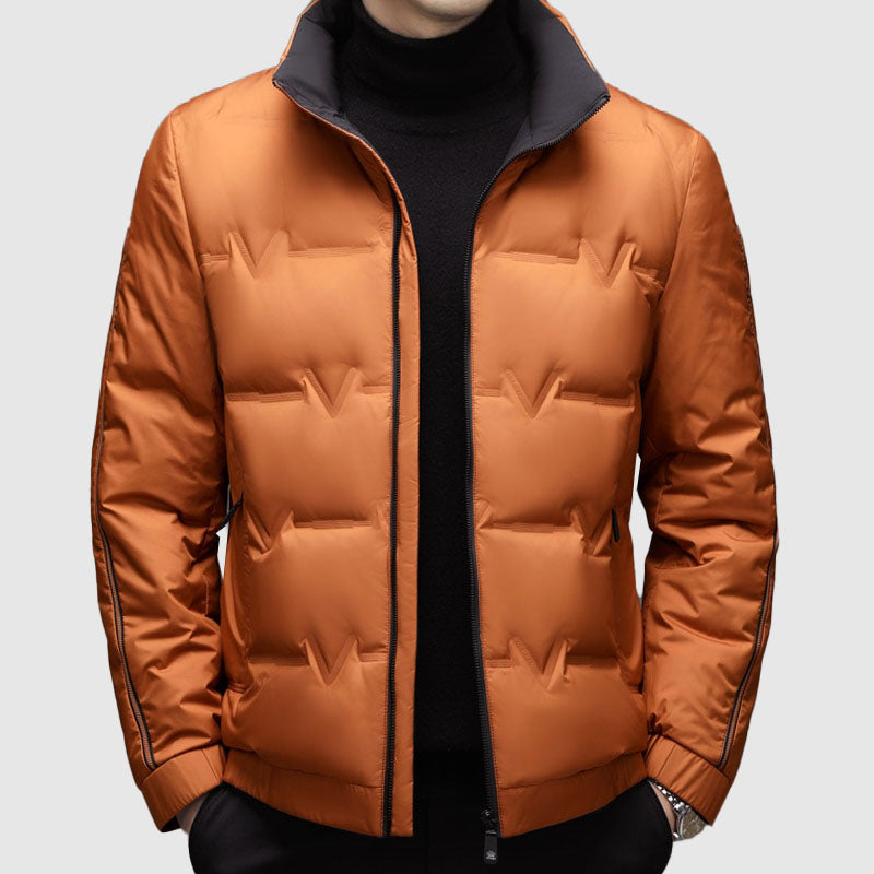 Men’s Duck Down Winter Zip-Up Jacket