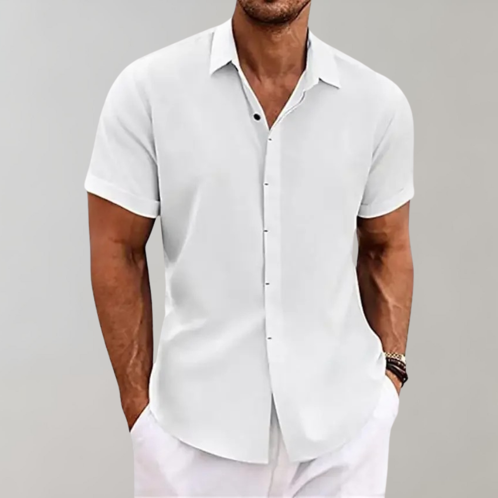 Men’s Buttoned Classic Style Polo Shirt