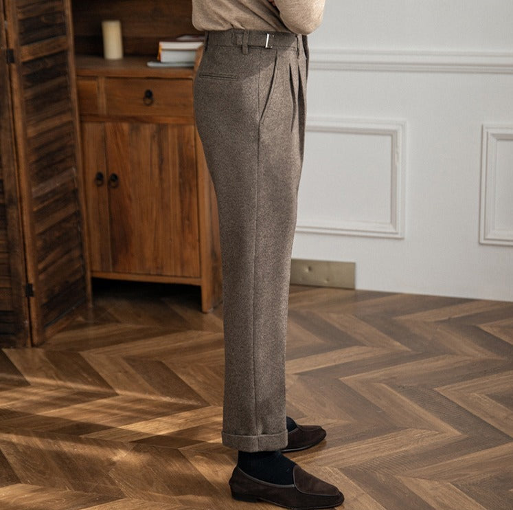 Houndstooth Edinburgh Straight Fit Trousers