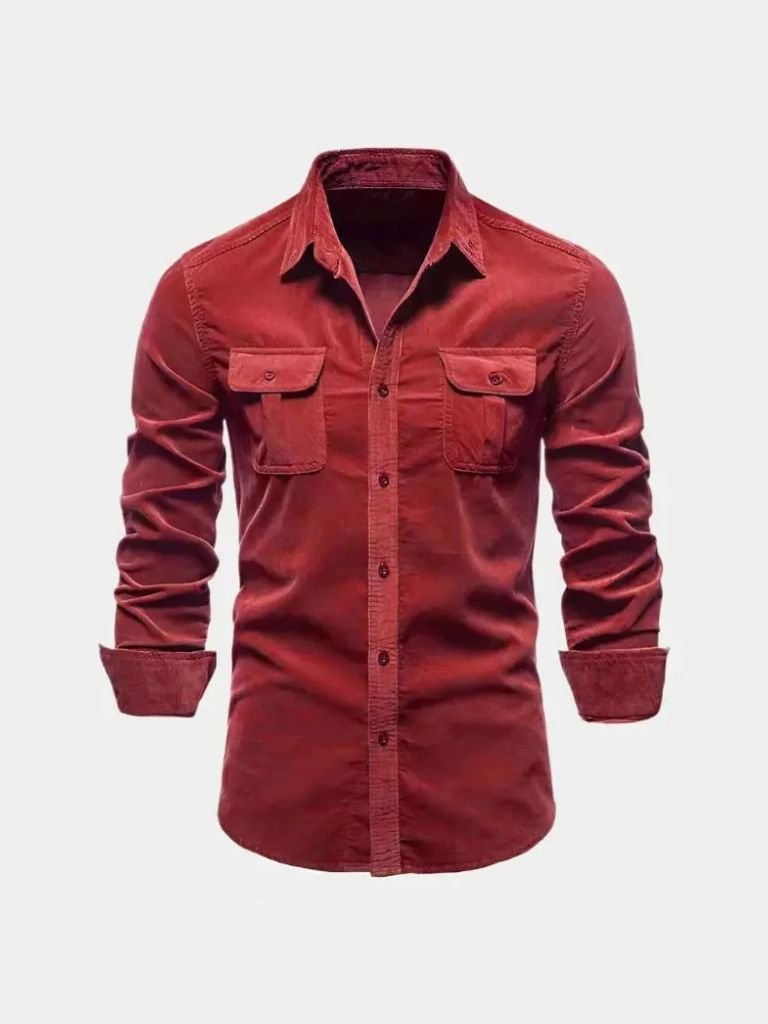 Casual Business Corduroy Shirt - Fayymont Co