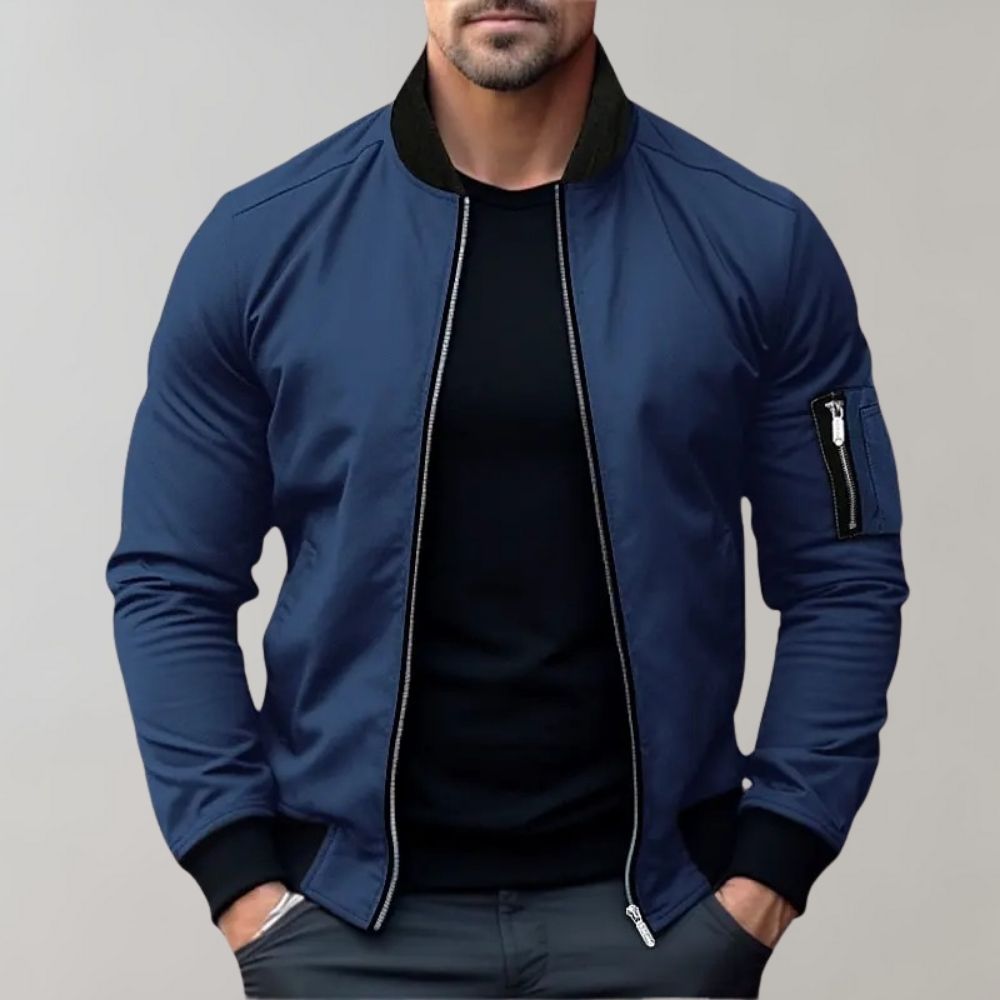 Men's All-Season Bomber Jacket - Lightweight, Breathable, and Stylish for Everyday Wear