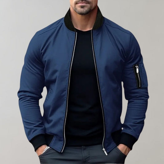 Men's All-Season Bomber Jacket - Lightweight, Breathable, and Stylish for Everyday Wear