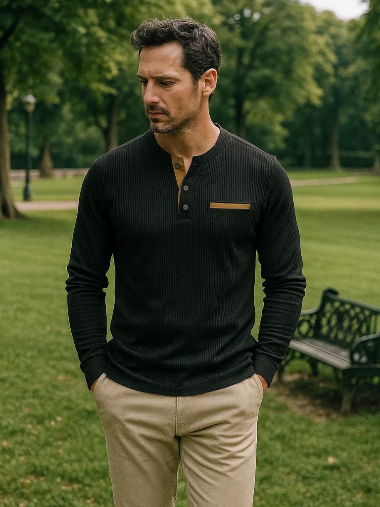 Corduroy Long Sleeve T-Shirt - Fayymont Co