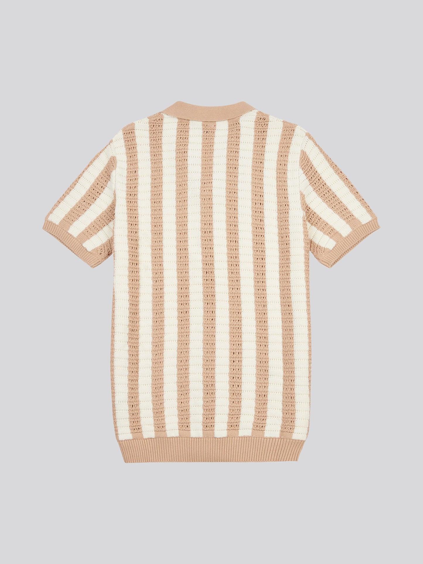 Open-Knit Polo — Doeskin