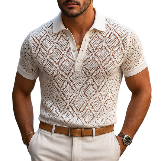 Clubroom Plaid Knit Polo