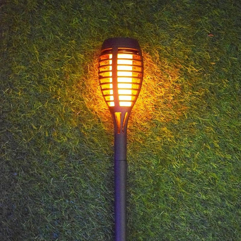 Luminária Holofote Para Jardim Torch Led com Painel Solar