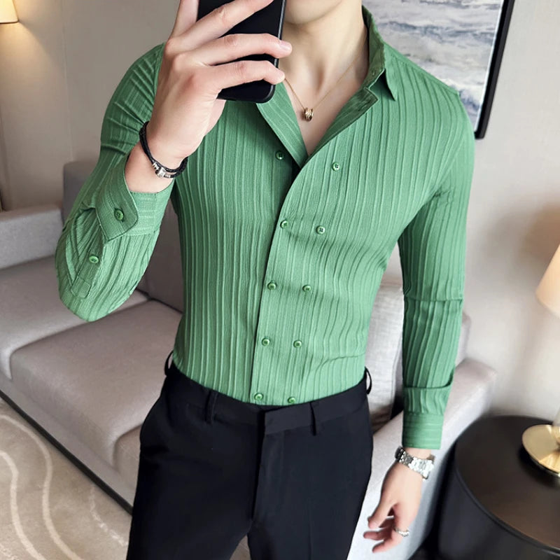 British Double Breasted Shirt