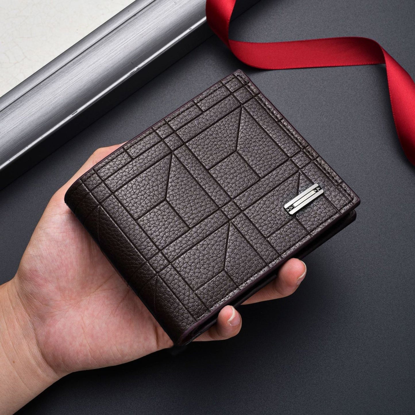 Men's PU Leather Wallet with Large Capacity